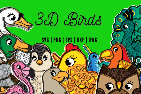 3D Birds SVG Bundle Review for Real Embroidery Projects