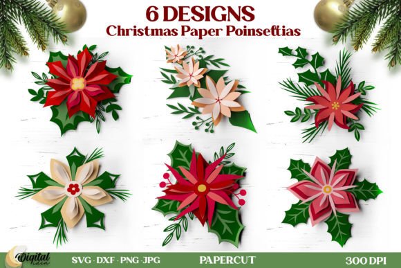 3D Christmas Paper Poinsettia Bundle Review