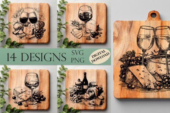 3D Cutting Board Laser Engraving SVG for Modern Branding