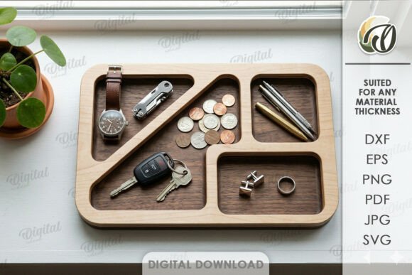 3D Dump Tray Laser Cut: A Stylish Organizer for Crafters