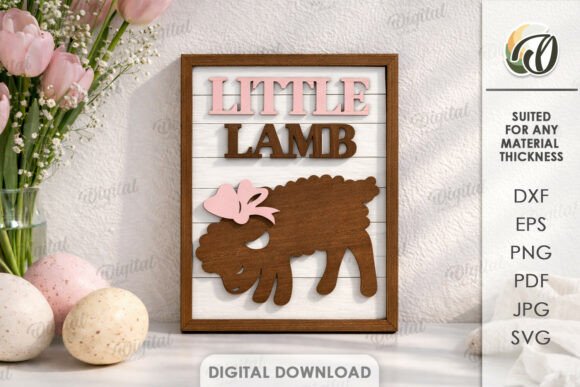 3D Easter Wall Decor Laser Cut for Branding & Packaging