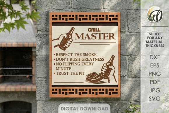 3D Grill Wall Art Laser Cut for Creative Projects