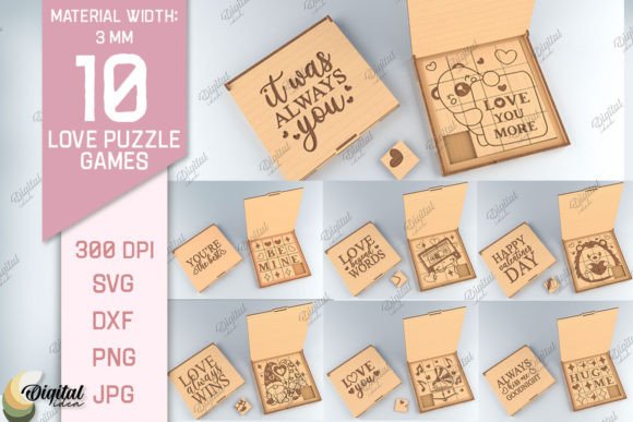 3D Love Puzzle Game SVG Bundle Review for Real Projects