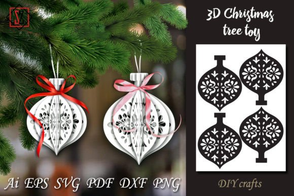 3D SVG Christmas Tree Toy for Creative Branding and Holiday Campaigns