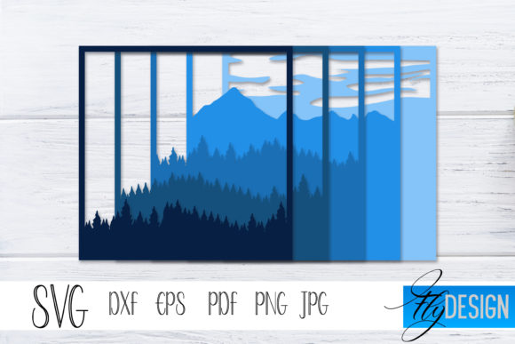 3D SVG Shadowbox Nature 8 Review: A Layered Design for Creative Projects
