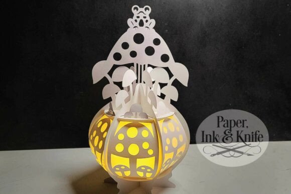 Mushroom Lantern 3D SVG for Summer Crafting Projects