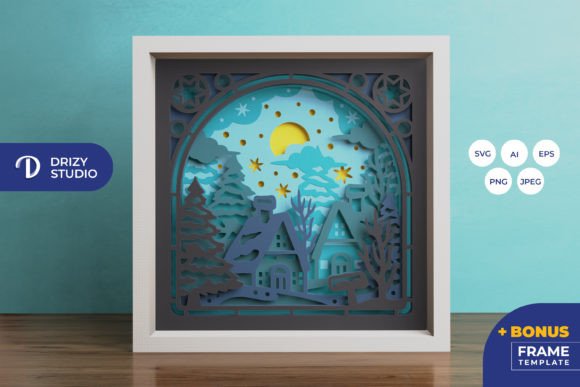 Winter Village North Pole 3D Light Box Review